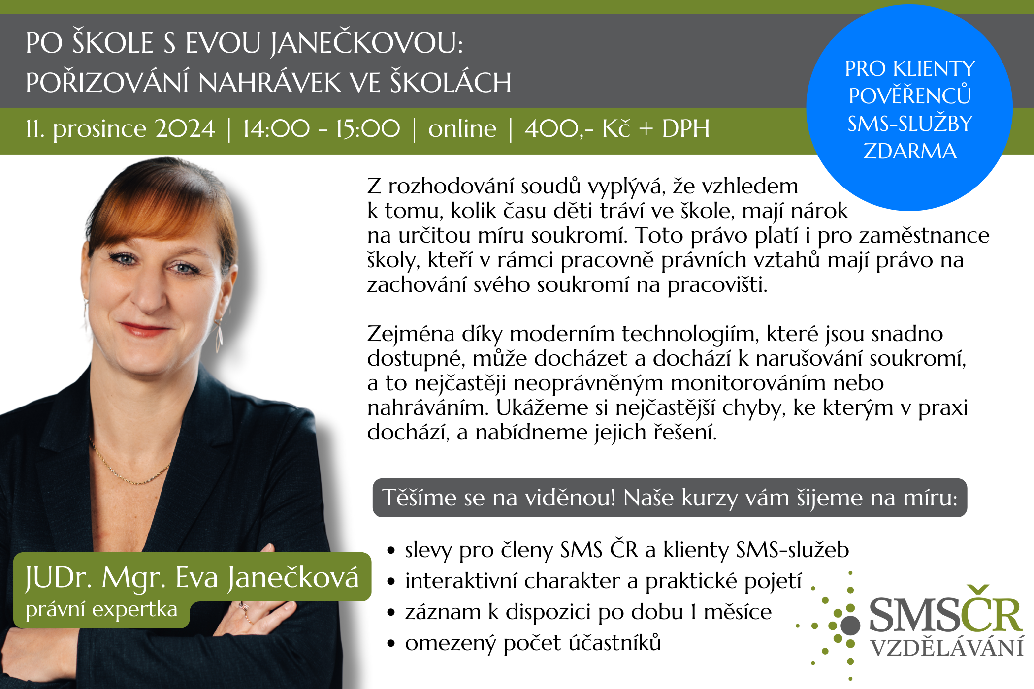 Po škole s Evou Janečkovou Pořizování nahrávek ve školách_prosinec 2024